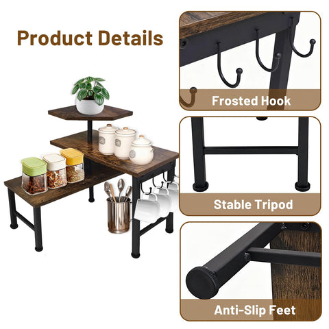 Uniqcovosa bathroom countertop organizer keeps essentials neatly within reach.