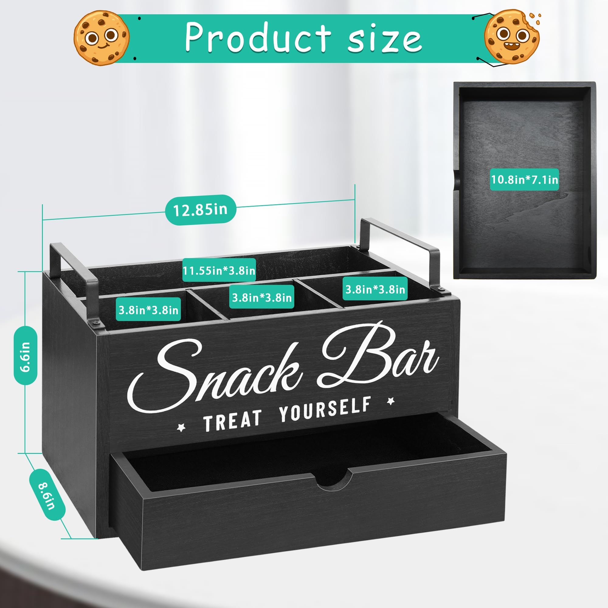 Unistyle snack organizer placed on a countertop for everyday use.