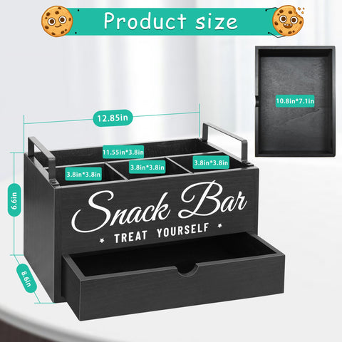 Unistyle snack organizer placed on a countertop for everyday use.