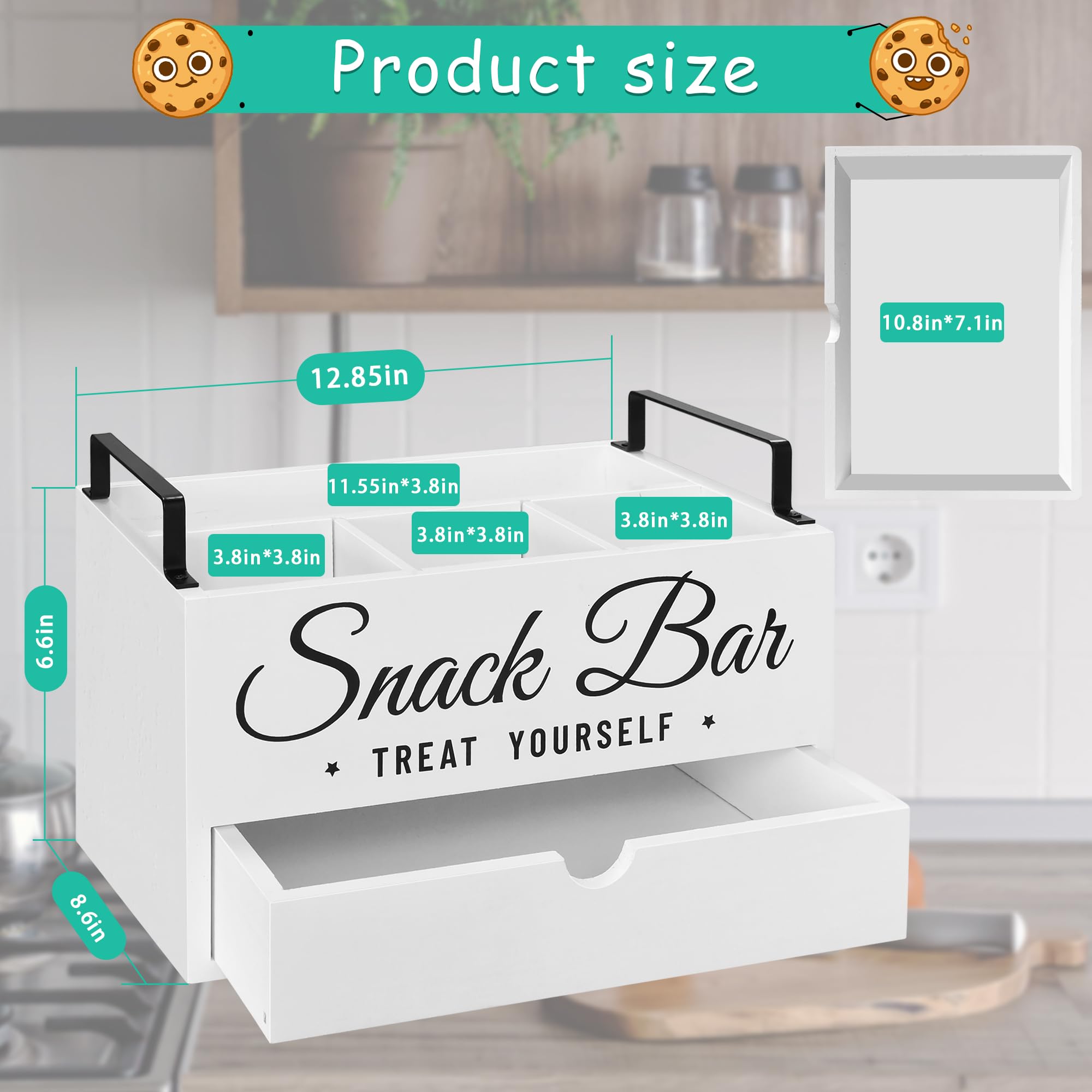 Unistyle snack organizer makes a thoughtful gift for housewarmings and kitchens.