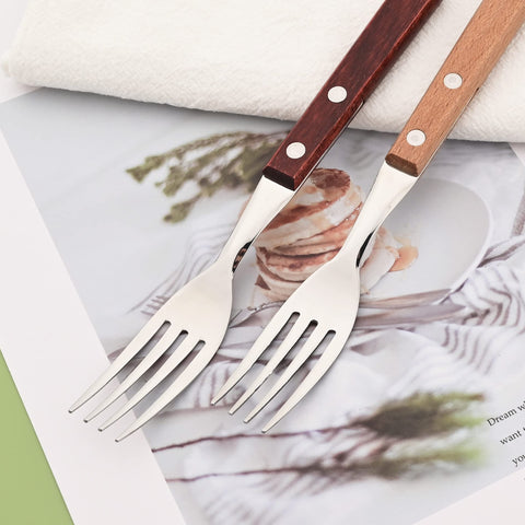 Uniturcky mirror-polished stainless steel fork close-up shows easy cleaning and shine