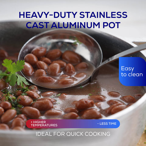 Universal Caldero comes with a 10-year warranty and Colombian craftsmanship.