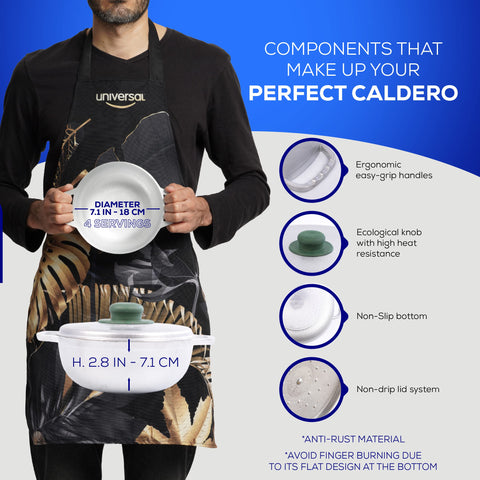 Universal Caldero small-batches sauces-stews is perfect for homemade sauces and soups.