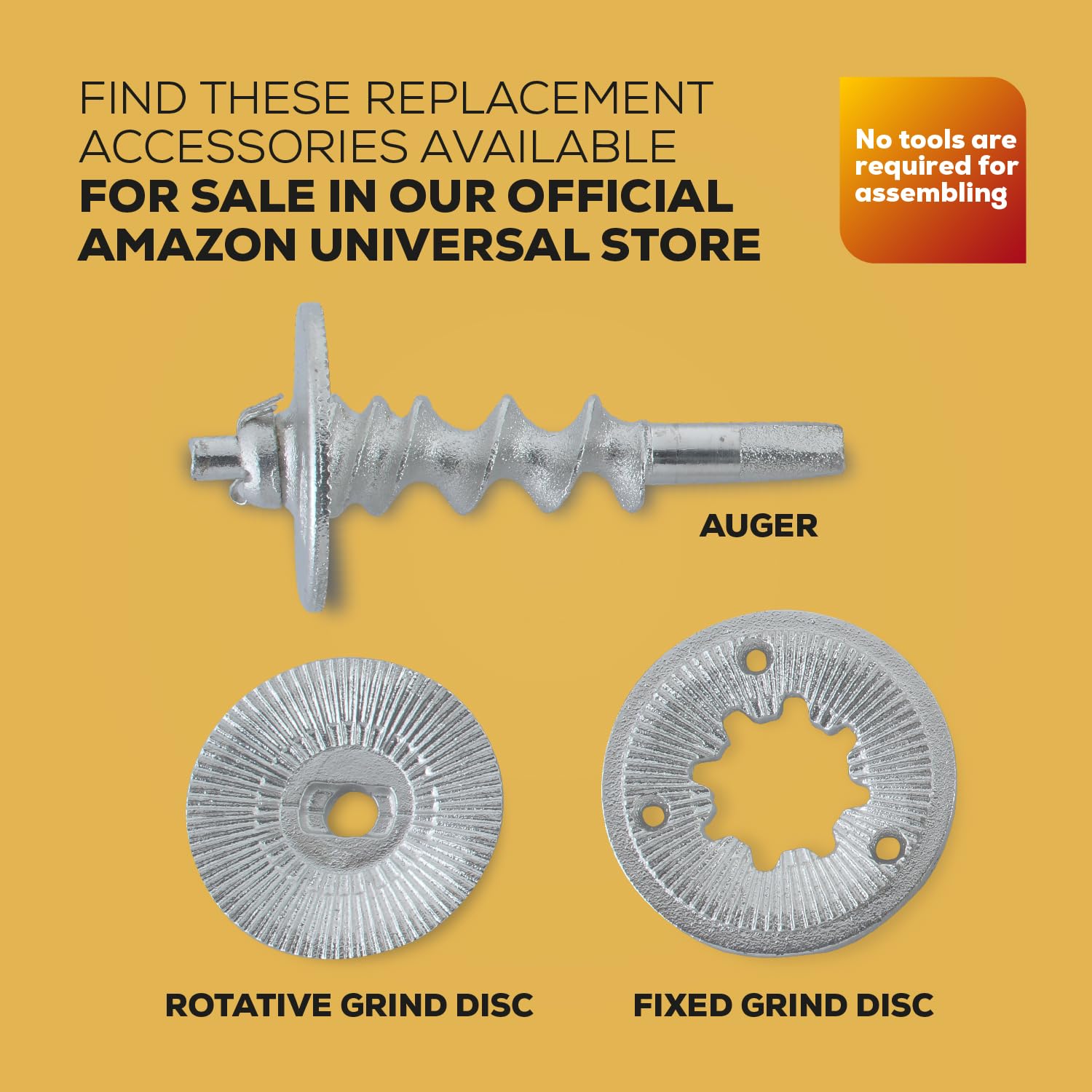 Universal Corona cover shields dust for cleaner grinding sessions.