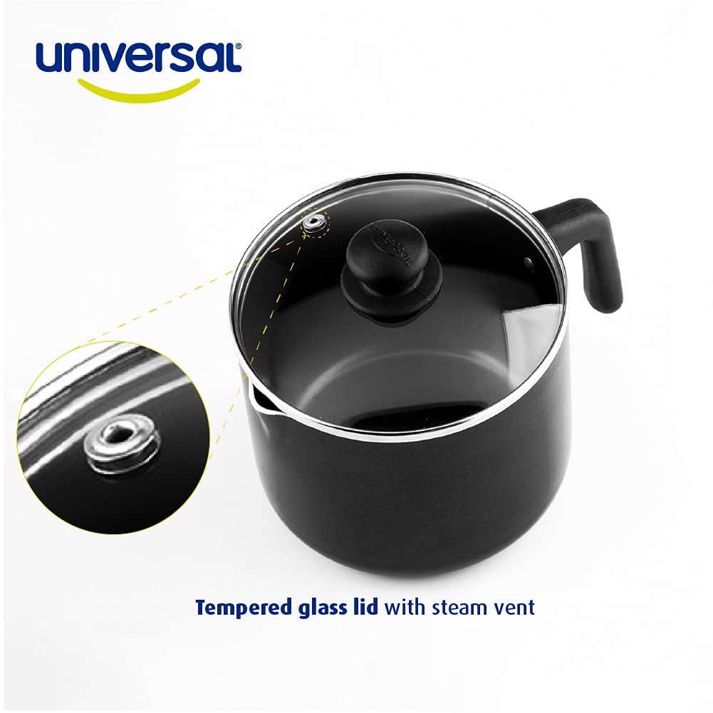 Ergonomic Bakelite handle stays cool to touch during use.