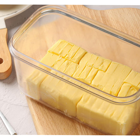 UNIVIVO butter dish transparent body for easy visibility and organization.