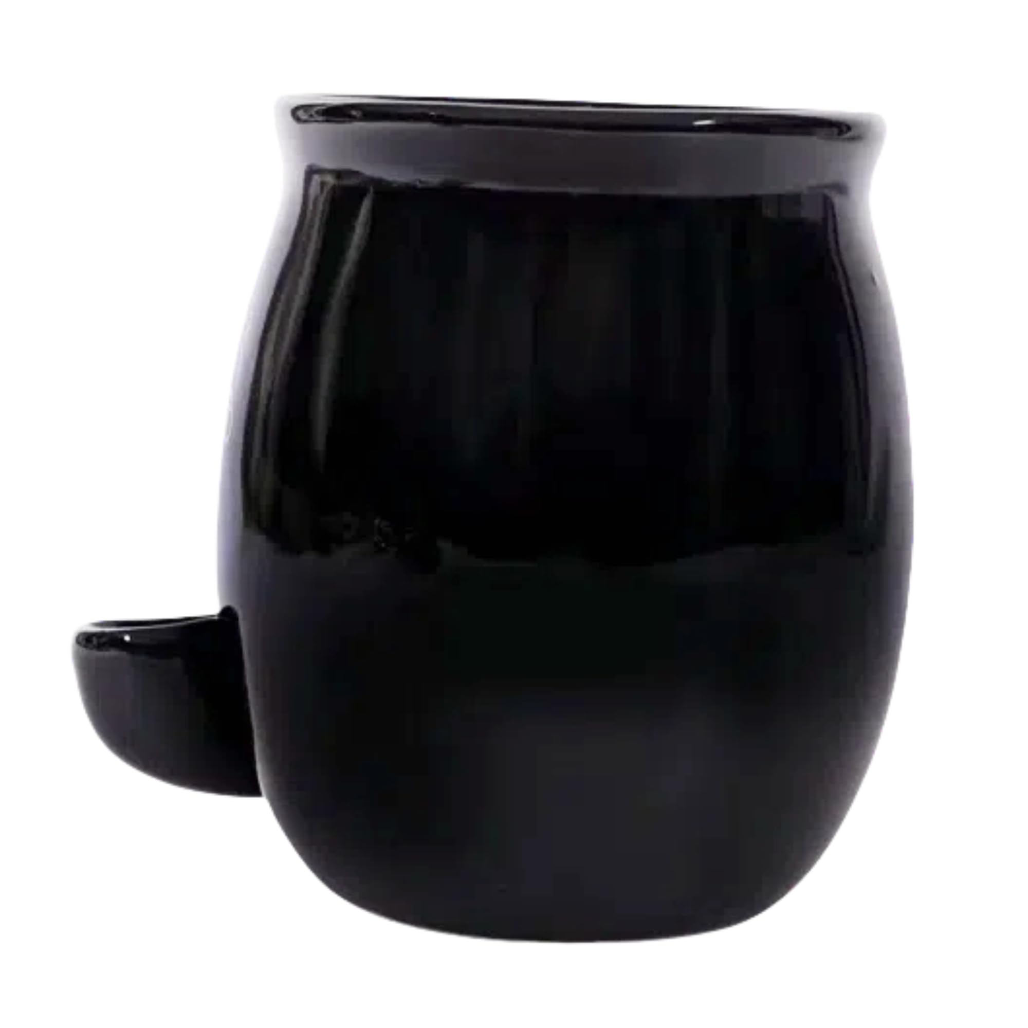 Unkzyzn mug with anti-tip base stays steady on desks.