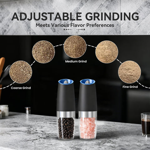 UNNEES gravity grinders feature anti-slip bases for stable grinding.