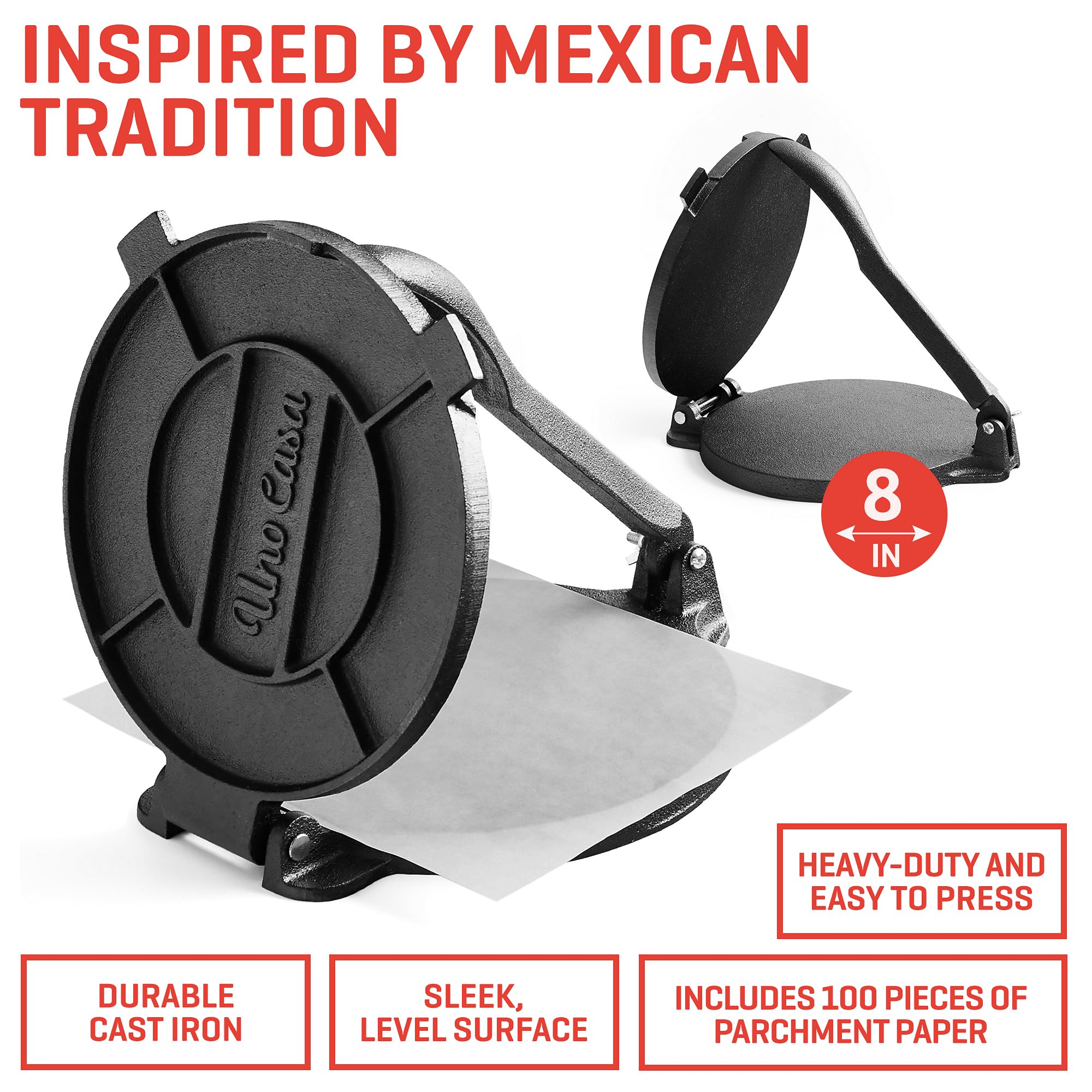Uno Casa 10.5-inch comal pan for sizzling quesadillas and roti.