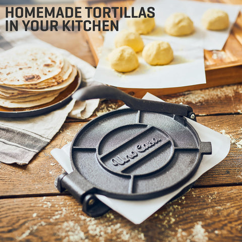 Uno Casa recipe book with tasty taco and quesadilla ideas.