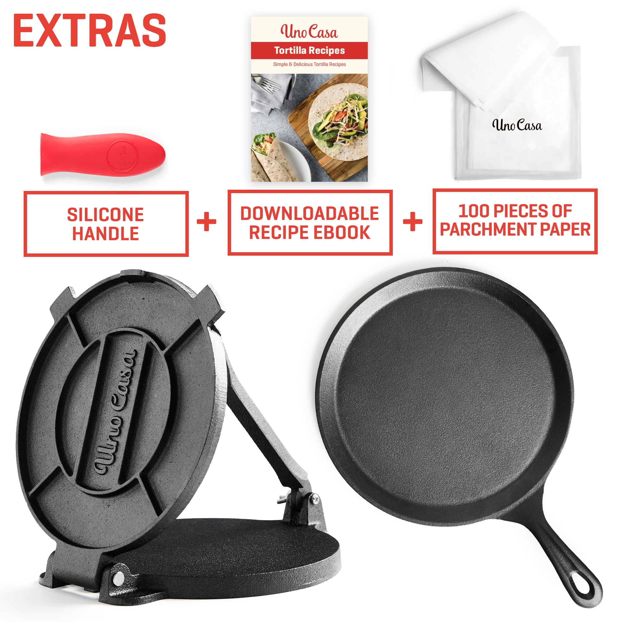 Uno Casa heat-retaining tawa pan keeps food hot from stove to table.