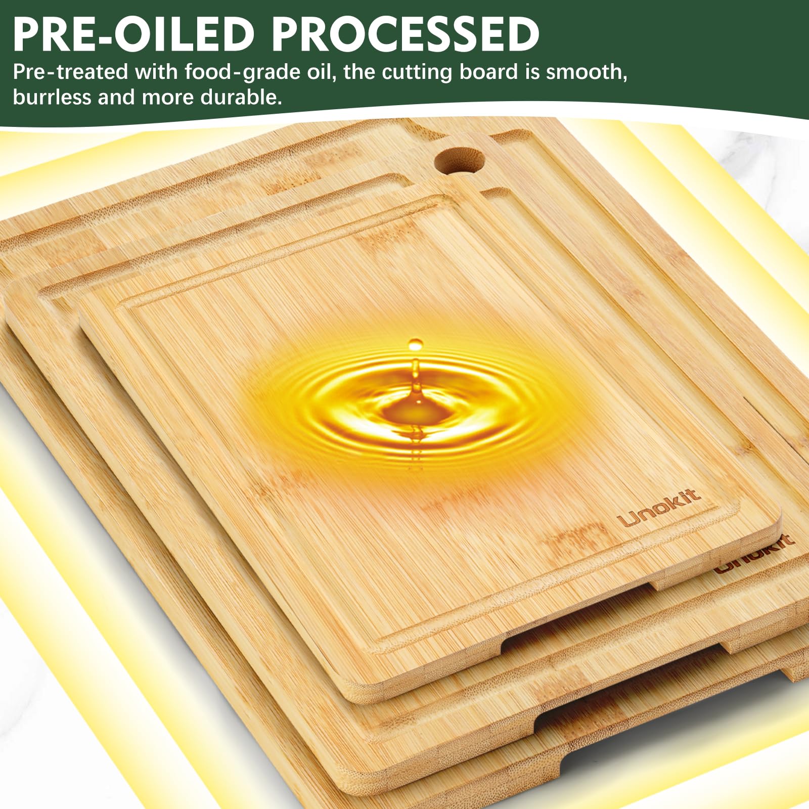 Unokit board with side handle designed for easy lifting.