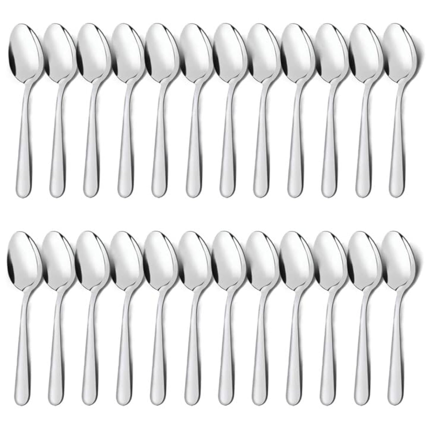 Unokit dinner spoons 24pc mirror polished for elegant everyday dining.