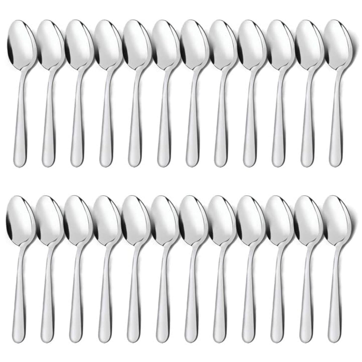 Unokit dinner spoons 24pc mirror polished for elegant everyday dining.