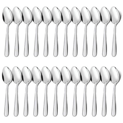 Unokit dinner spoons 24pc mirror polished for elegant everyday dining.