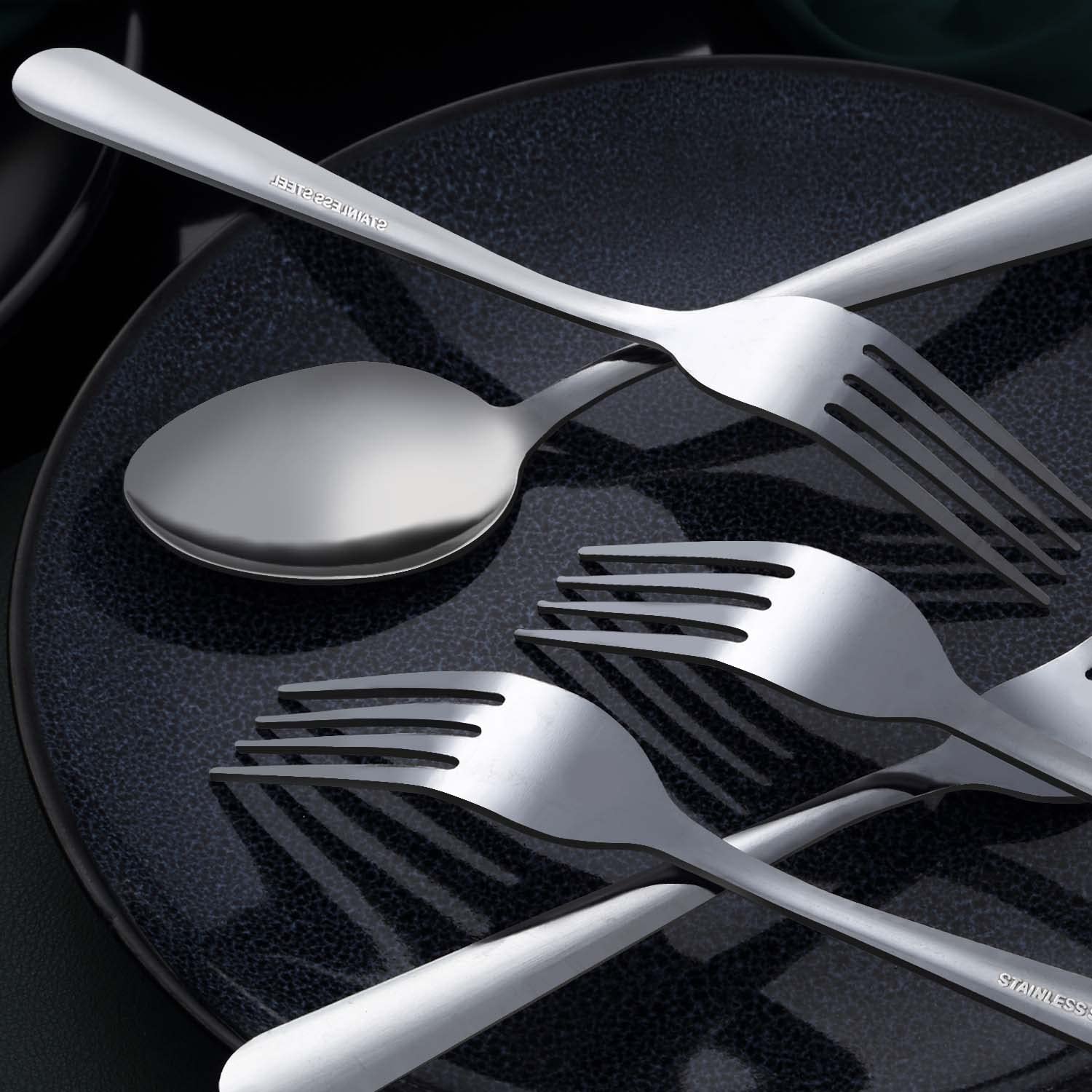 Unokit dishwasher-safe forks for easy cleanup after meals.