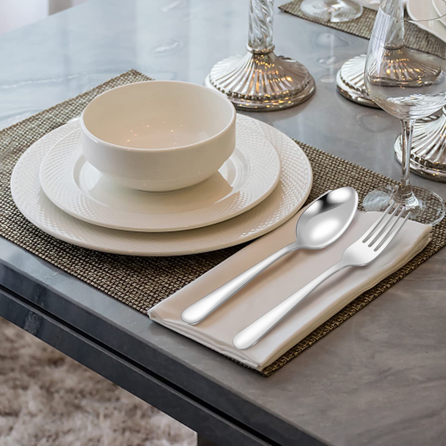 Unokit event-ready silverware set perfect for weddings and catering