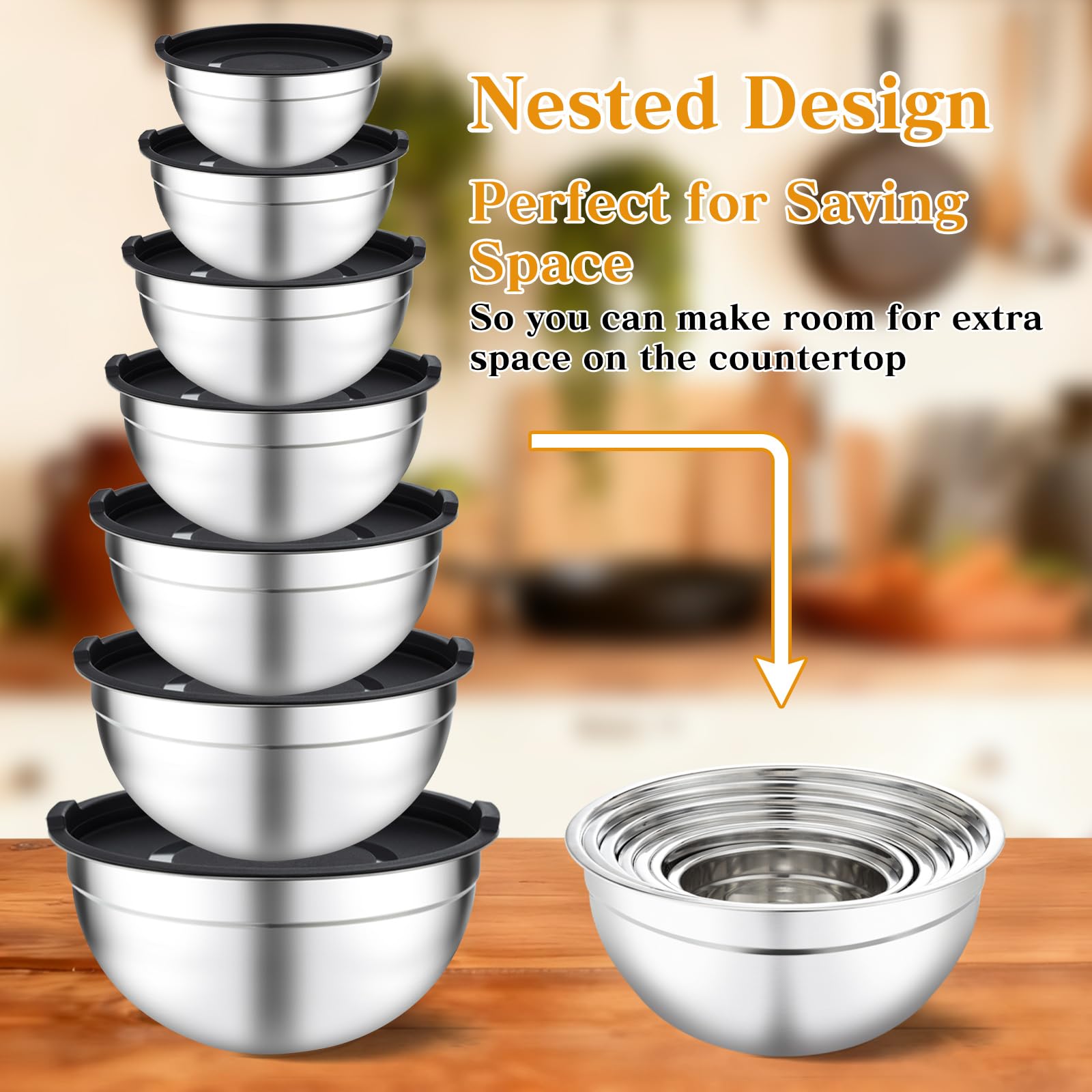 Unokit included kitchen gadgets enhance precise measuring and mixing.