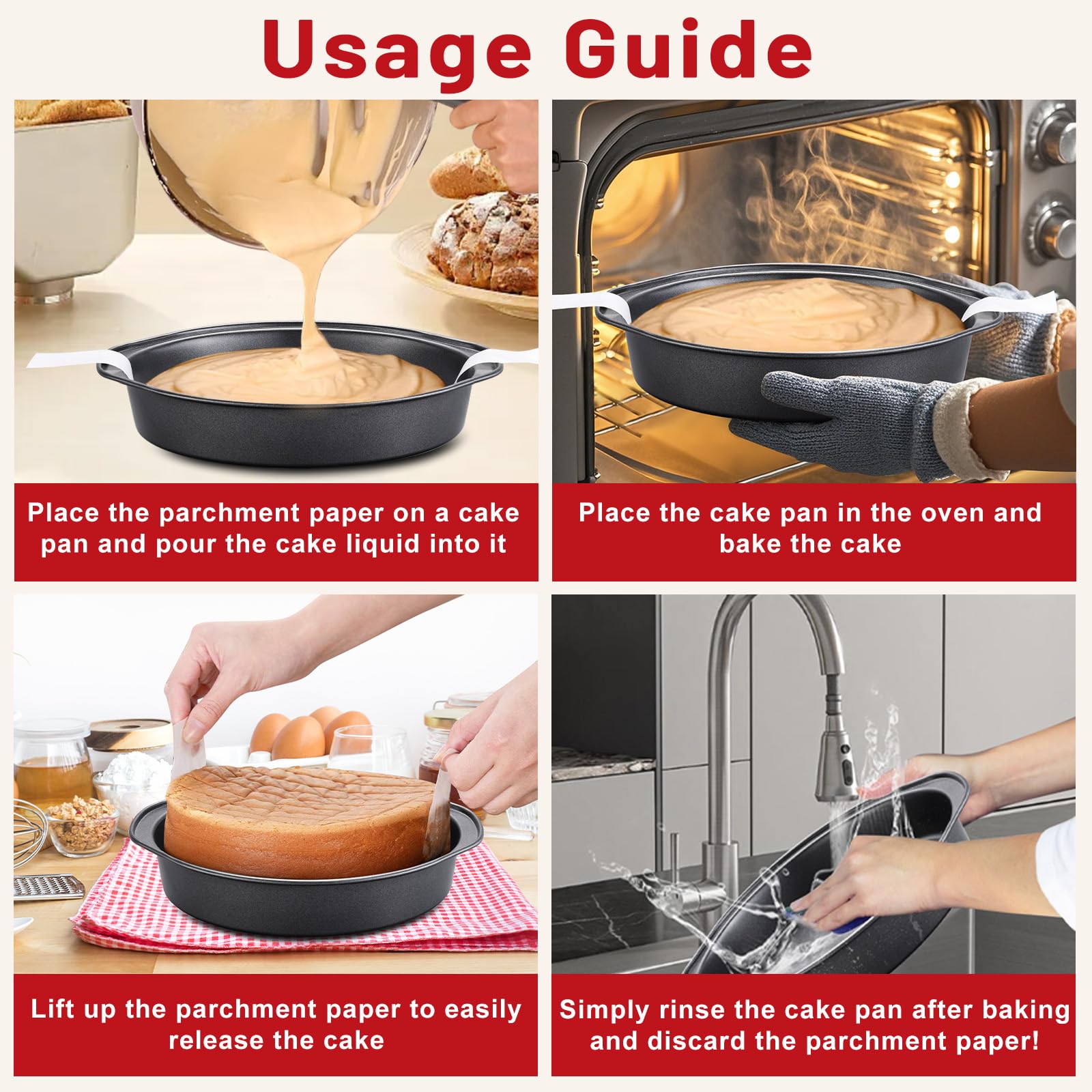 Unokit pans in a dishwasher-safe setup for convenient post-bake cleaning