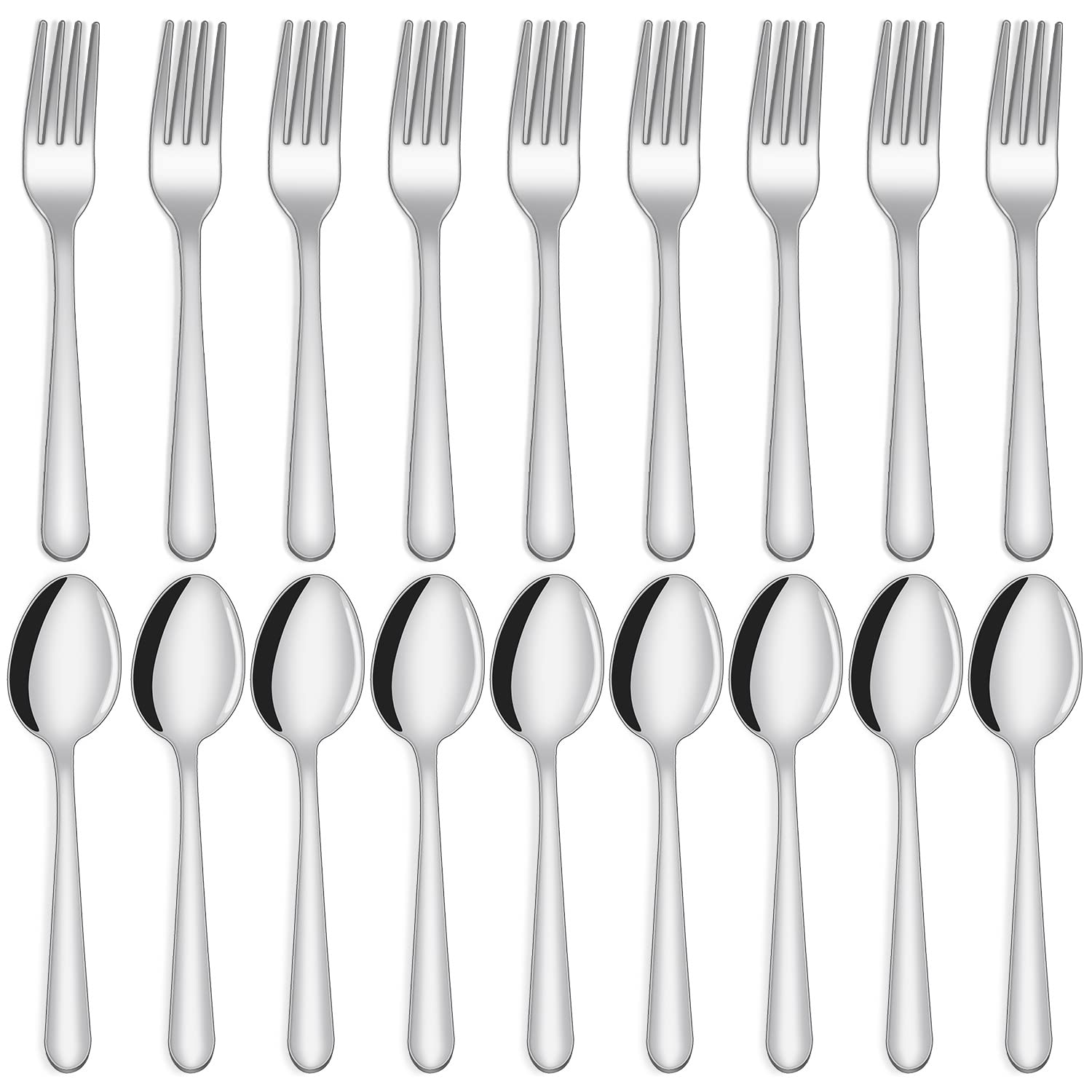 Unokit silverware 24-piece set with mirror-polished finish for elegant daily dining