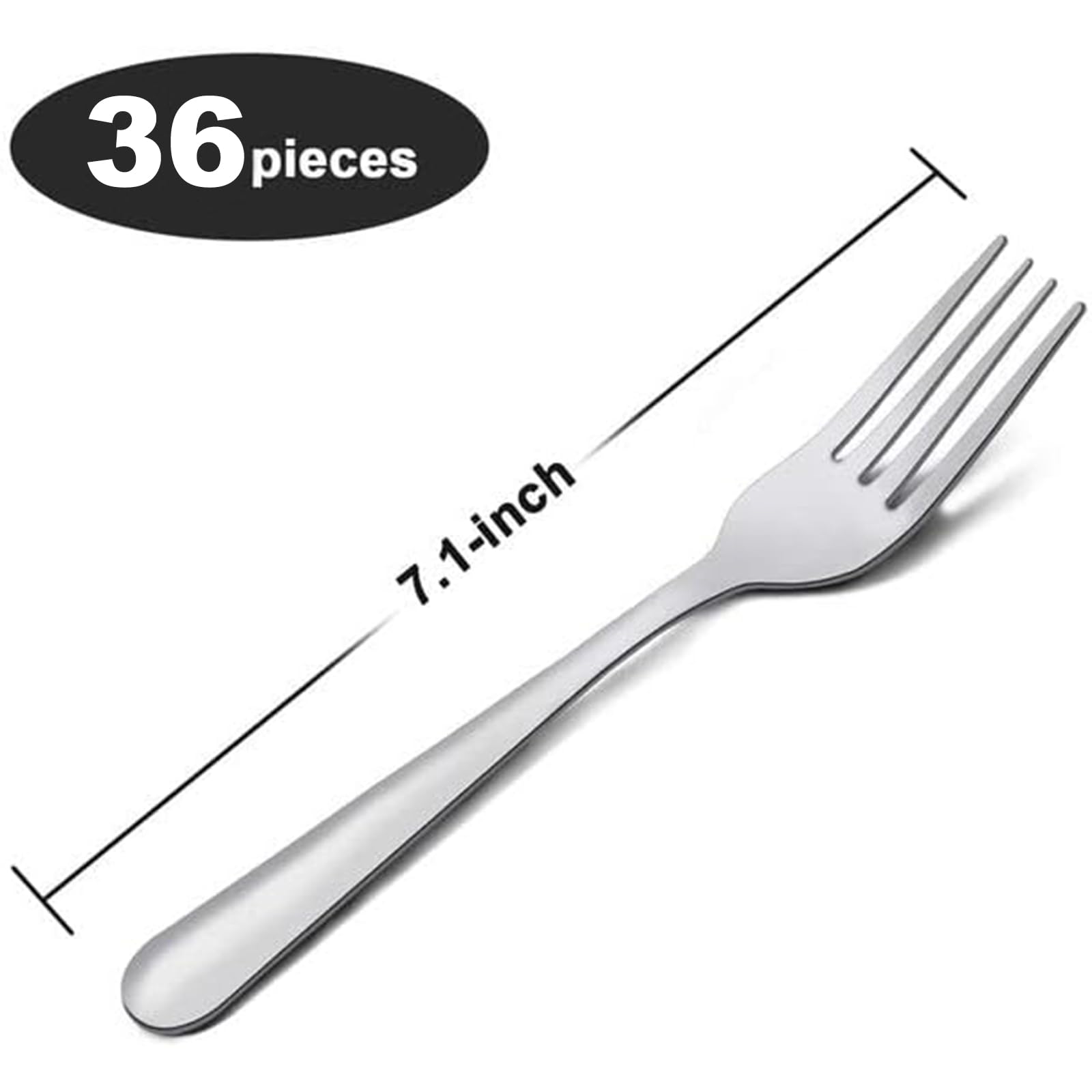 Unokit stainless steel forks with mirror polish for durable, rust-resistant use.