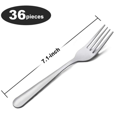 Unokit stainless steel forks with mirror polish for durable, rust-resistant use.