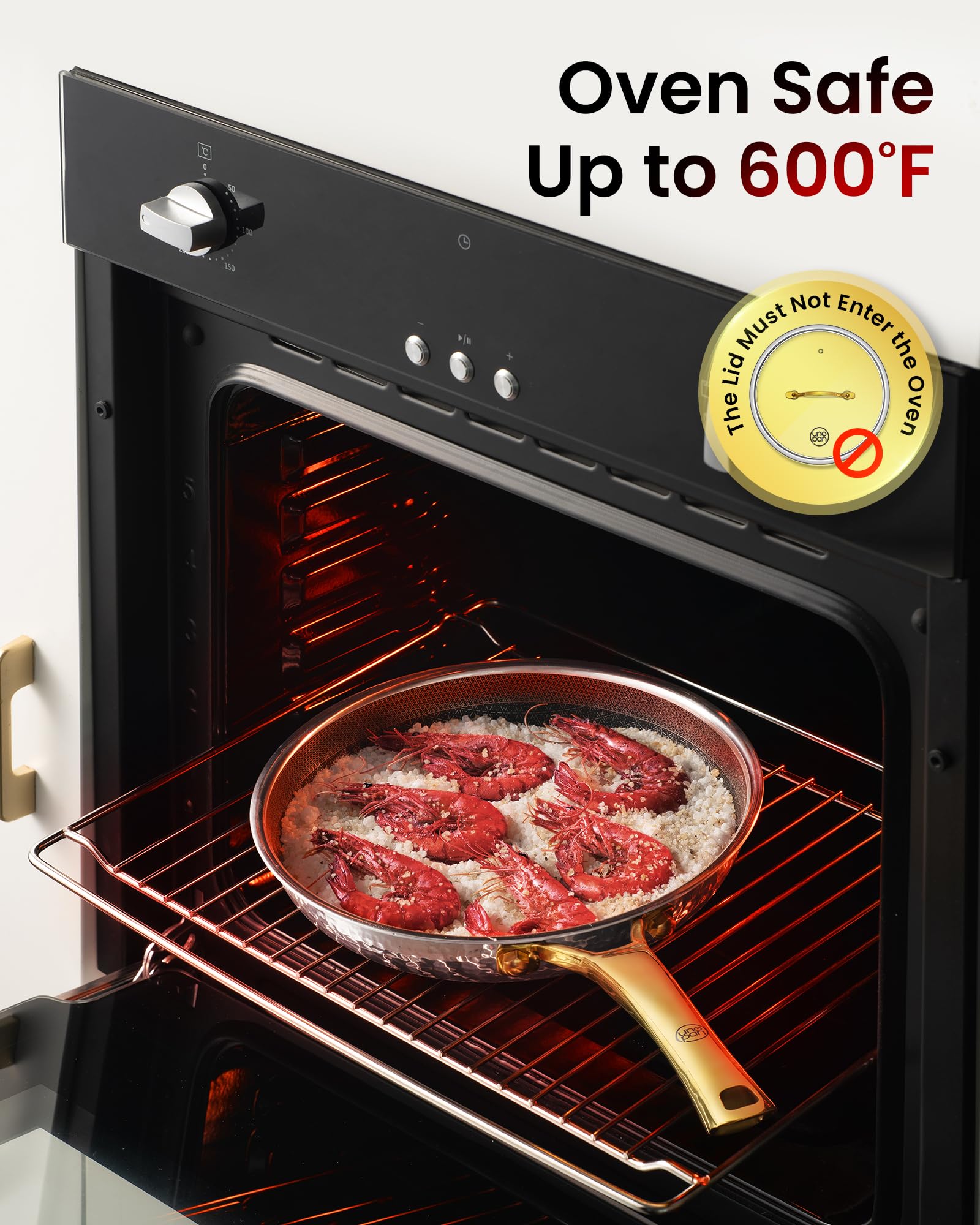 UNOPAN saucepan with lid showcasing versatile, sauce-ready use