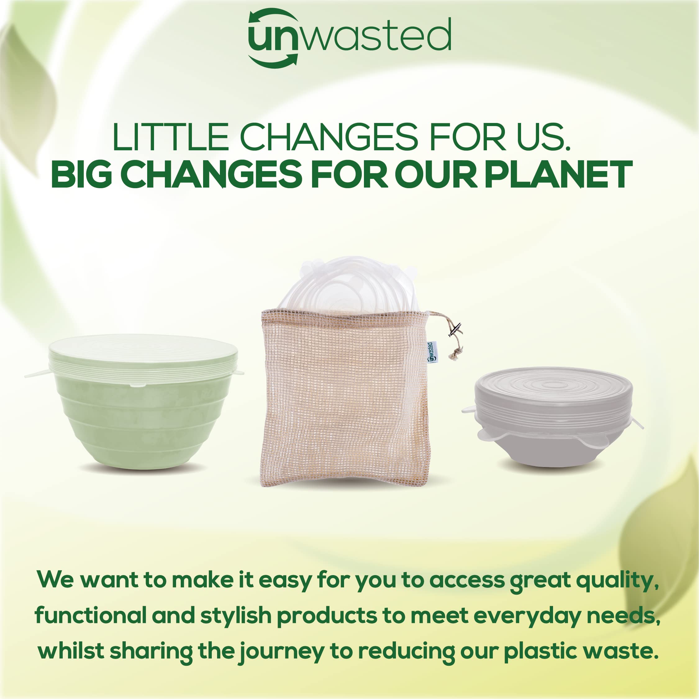 Unwasted silicone lids in use for organized, reusable storage