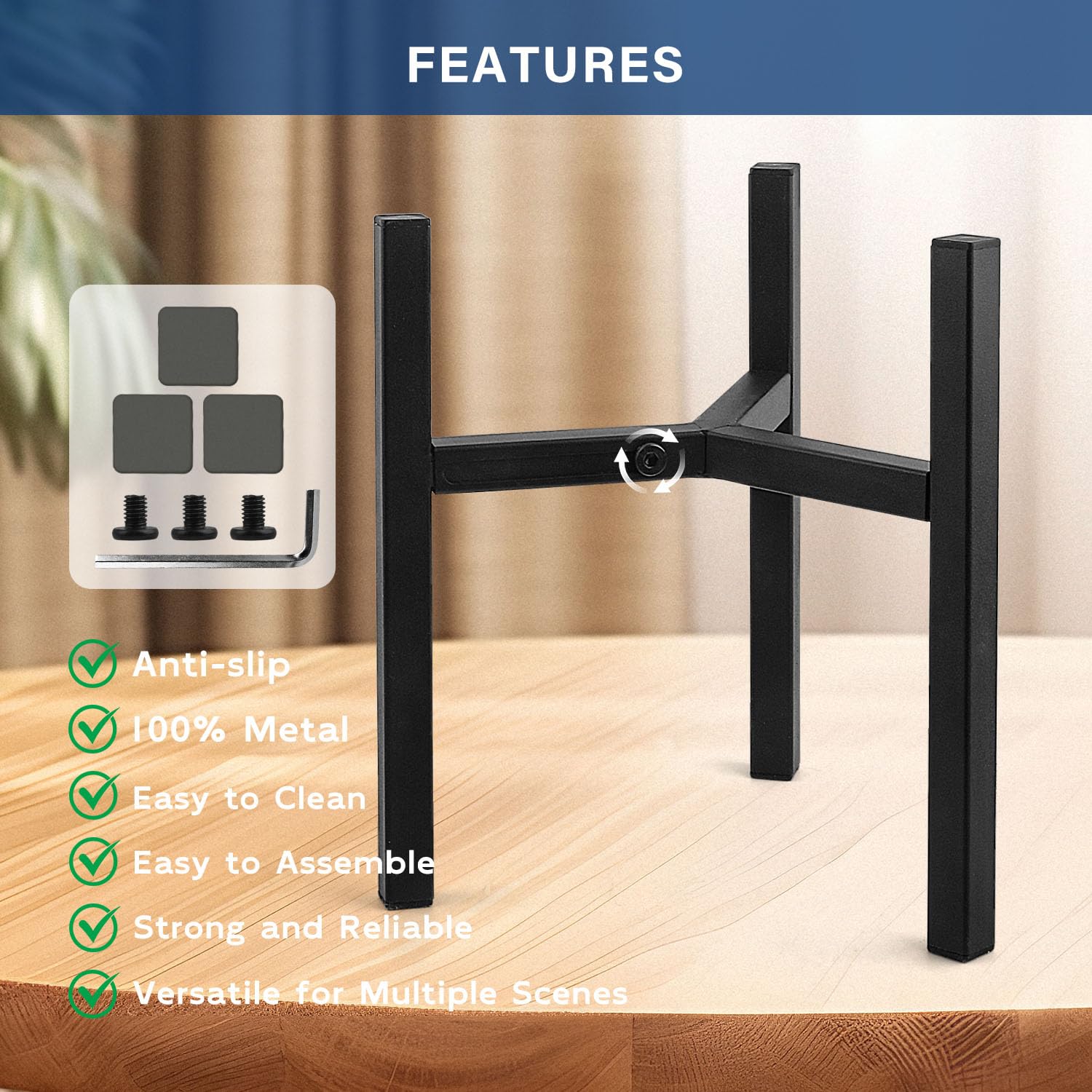 Uoveya easy assembly with included screws for quick setup.