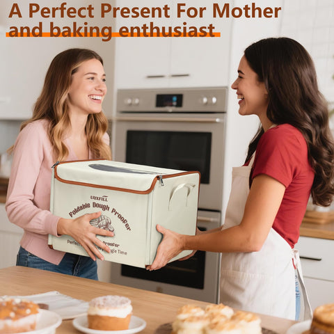 Uoxfill folding bread proofing box sourdough yogurt and pizza batches in view