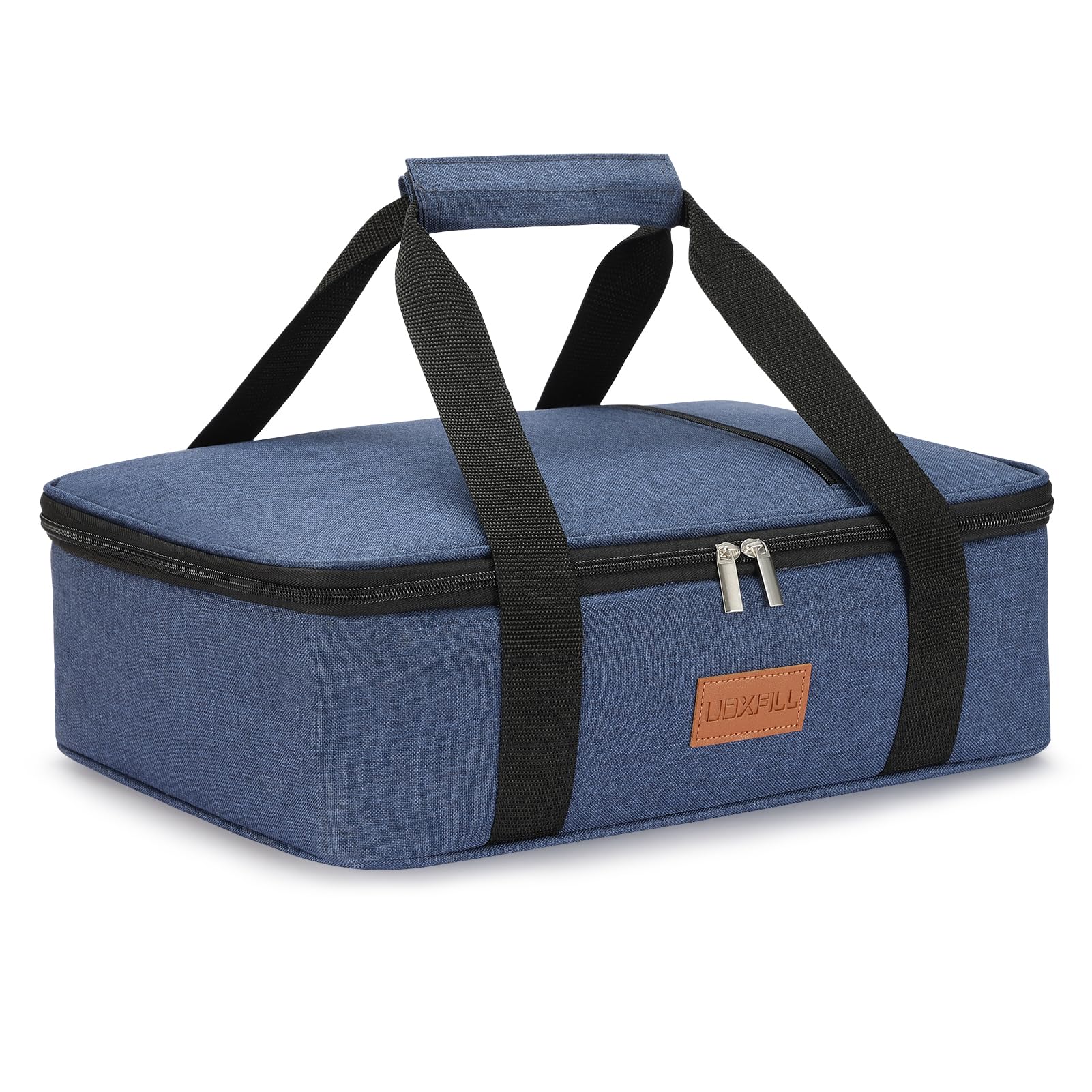 Uoxfill lunch bag insulated tote front view keeps meals warm for outings.