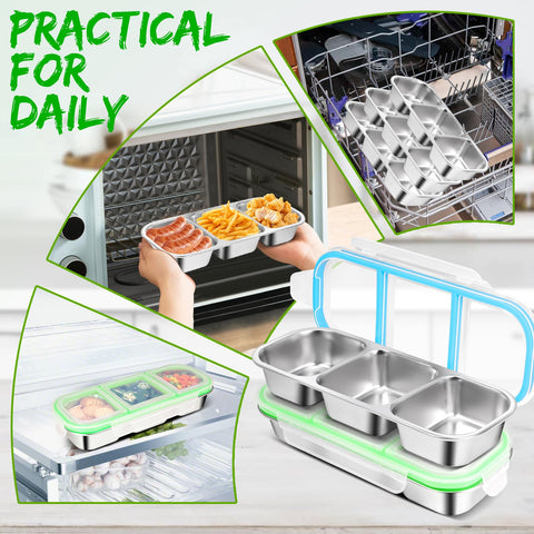 UPABLUNSO microwave-safe design lets you reheat meals safely with lid removed.