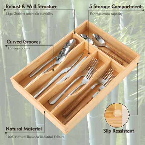 Upassion organizer interior compartments provide easy access to utensils
