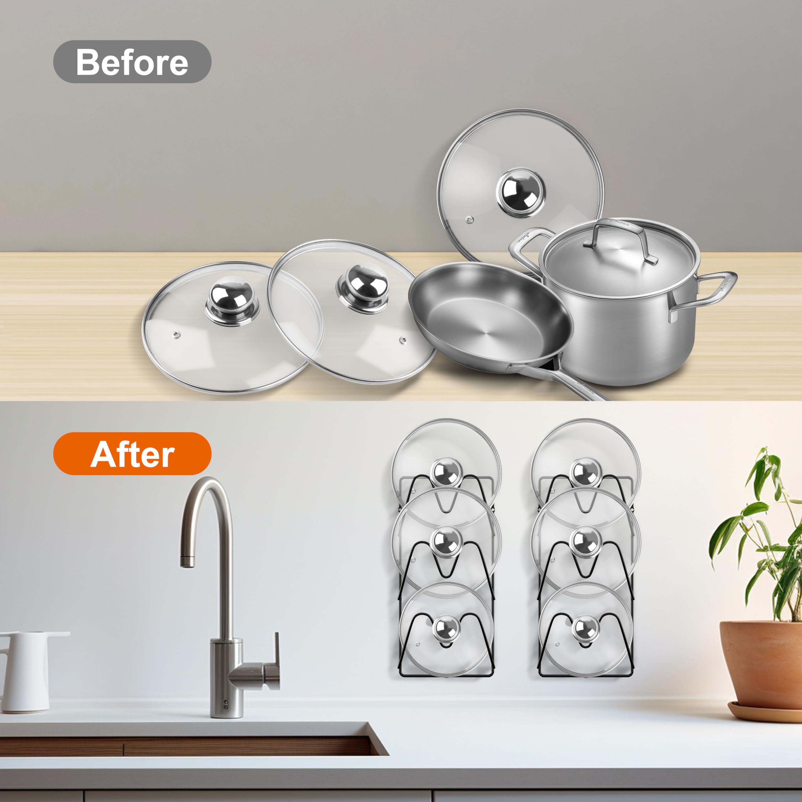 UpChoNice gift-ready lid organizer for home cooks seeking organized kitchens.