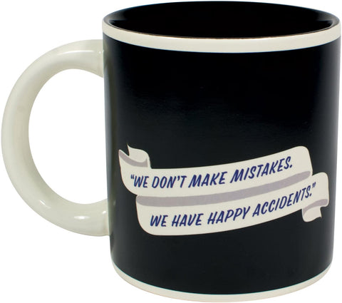 Gift-ready packaging for the Bob Ross heat-changing mug.