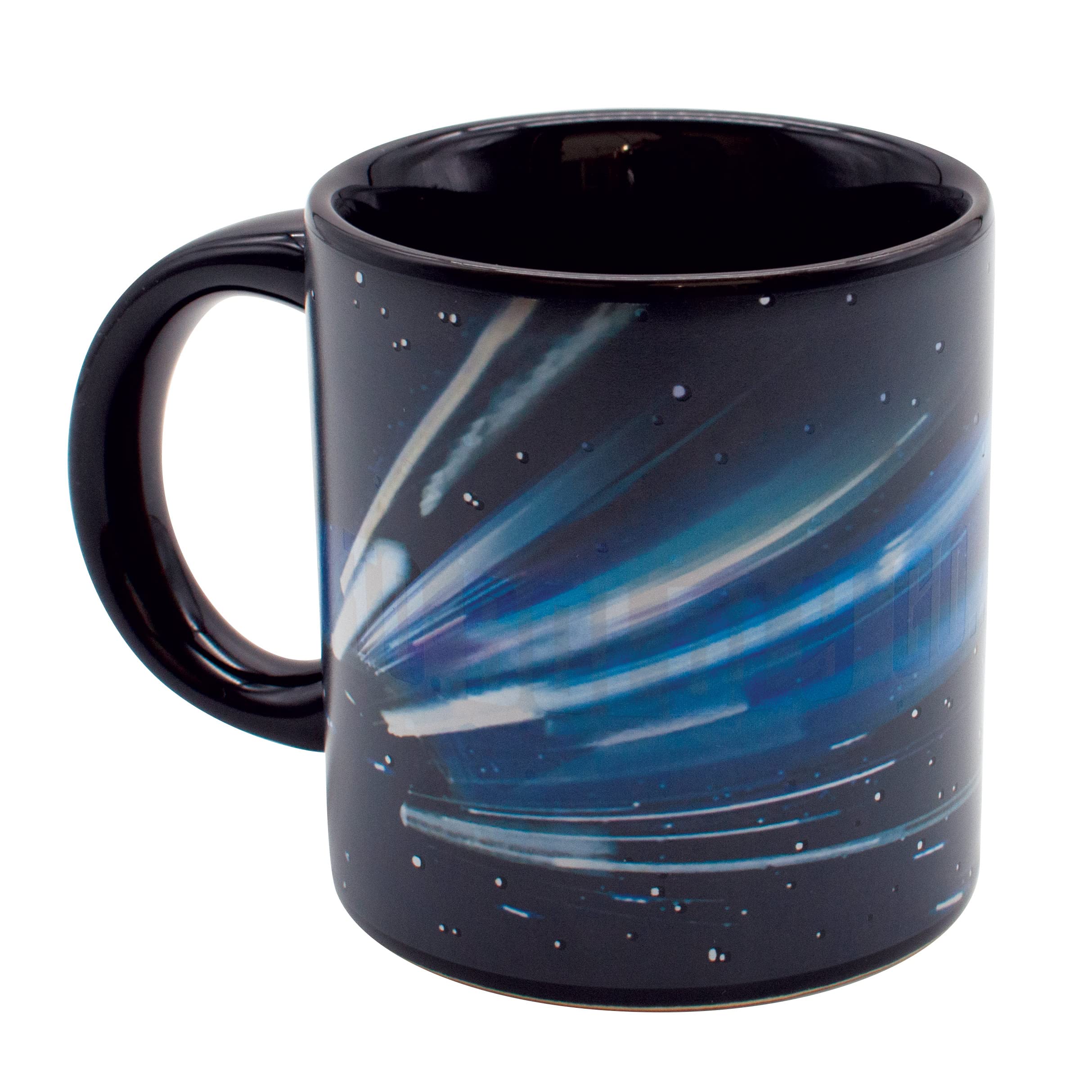 UPG Star Trek Warp Mug 12oz ceramic with comfortable handle for easy sipping.