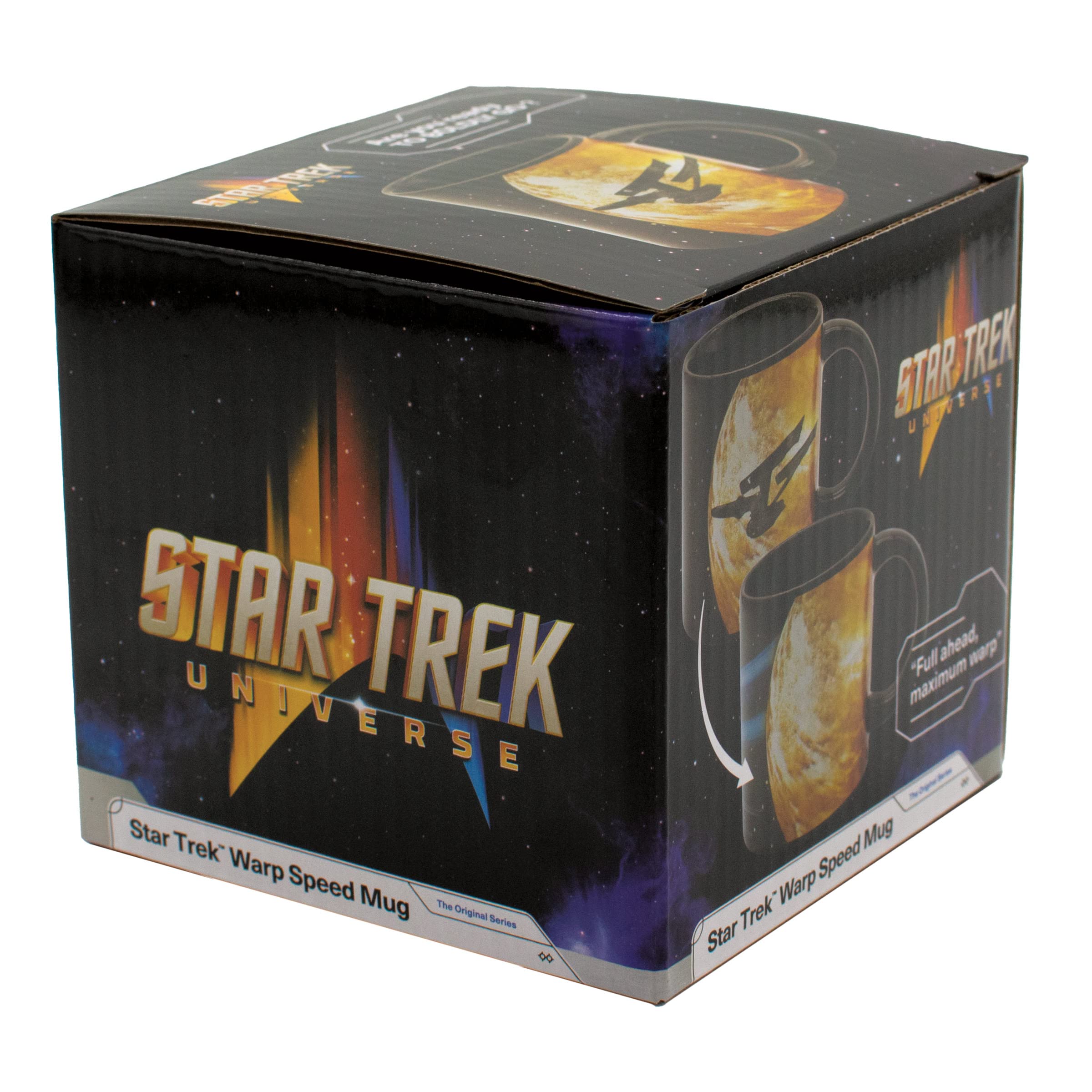 UPG Star Trek Warp Mug enhances daily coffee ritual with sci-fi flair.
