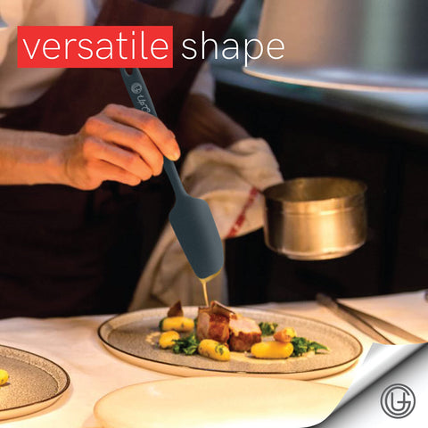 UpGood nonstick silicone spatula gray, protects cookware surfaces during cooking.