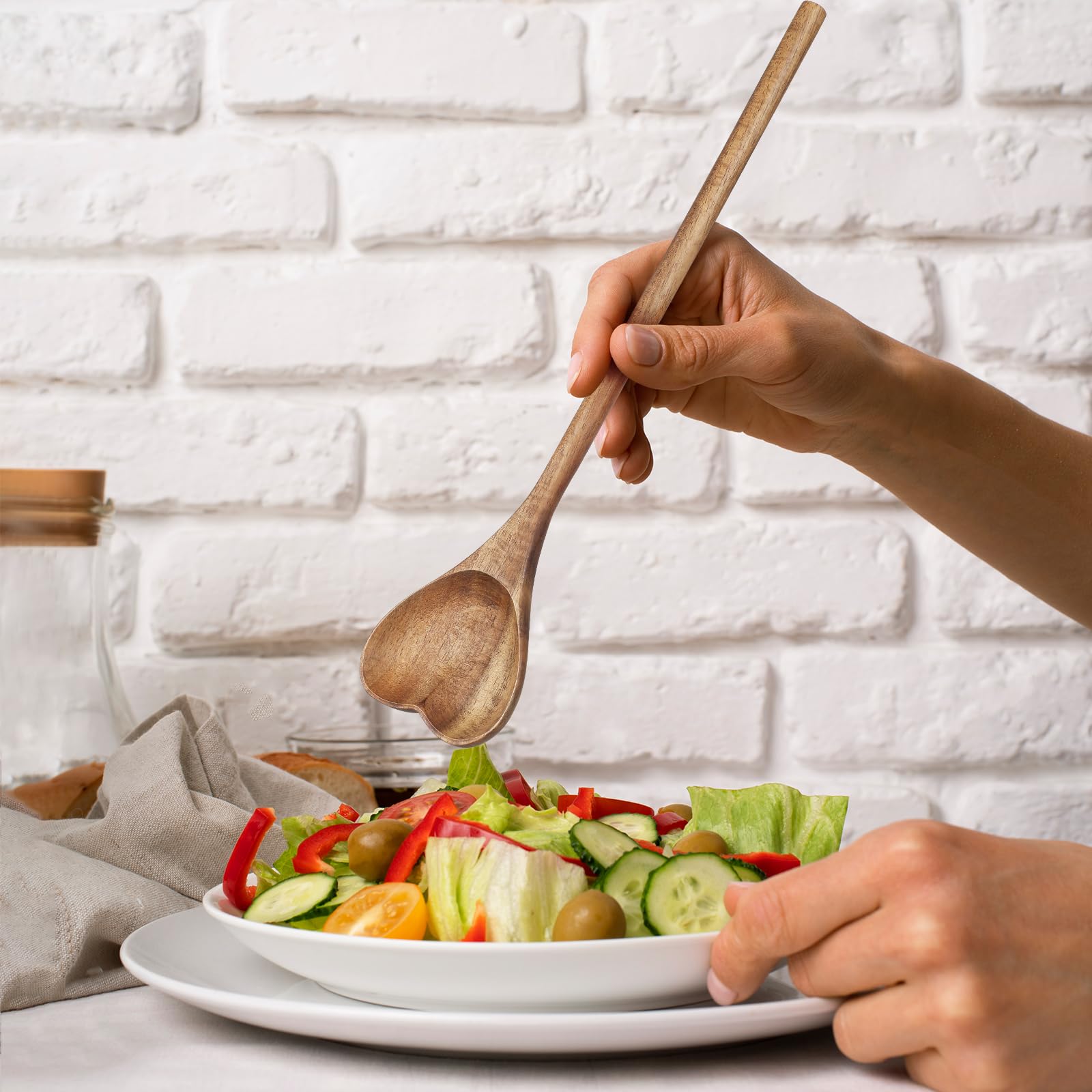 UPKOCH Heart Spoon fits farmhouse to modern kitchen decor.