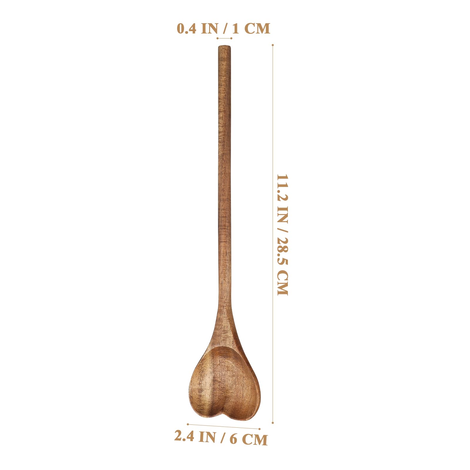 UPKOCH Acacia Wood Spoon with dense grain offers durable everyday use.