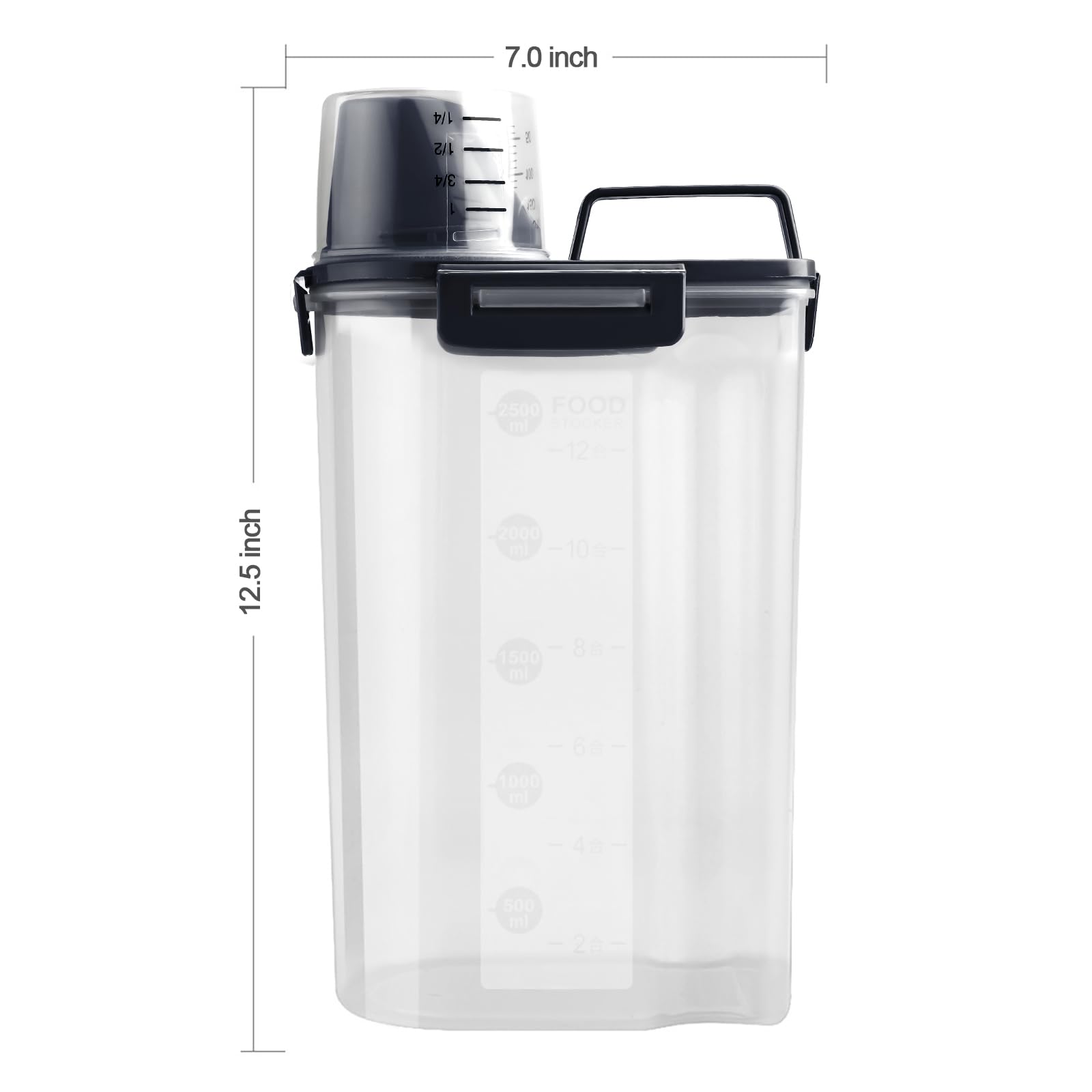 Uppetly BPA-free durable plastic offers safe, long-lasting storage.