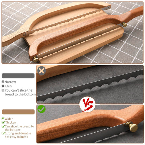 Uprichya Bread Knife Crusty Bread Slicing with smooth, controlled motion