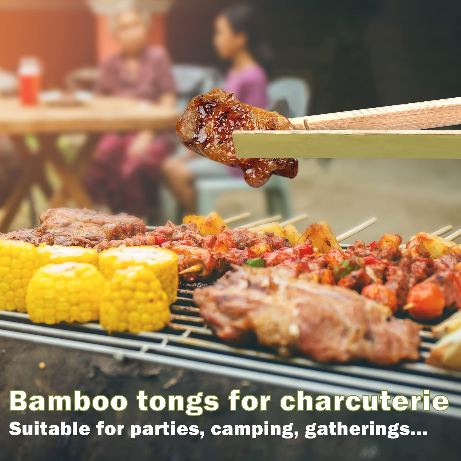 Compact, easy-store Uprony tongs ideal for travel or events.