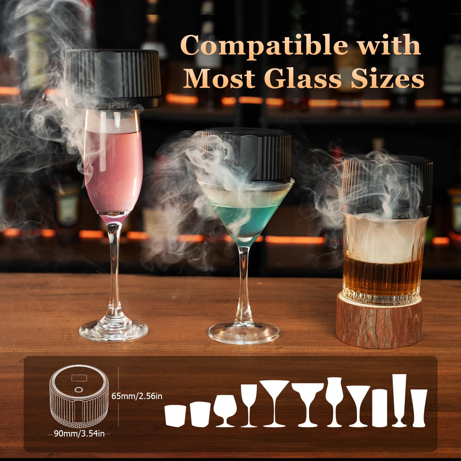 Upsport cup compatibility up to 3.5 inches supports standard drinkware.