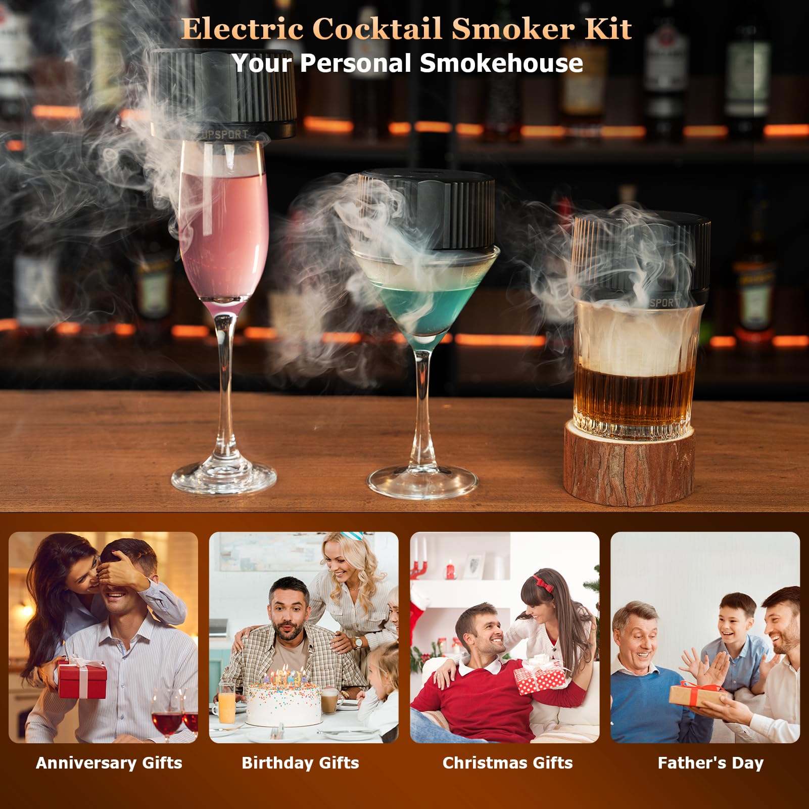 UPSPORT Father's Day gift idea featuring a ready-to-use smoker kit.