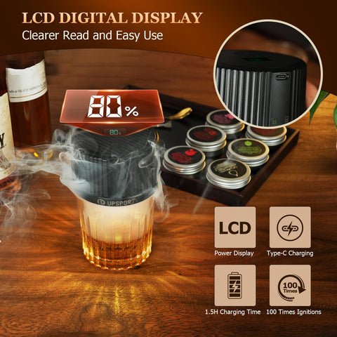 Upsport built-in fan disperses smoke for smooth, dramatic presentation.