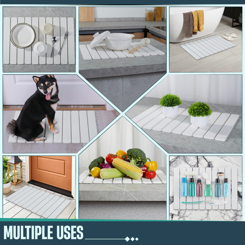 UPTIMAZ Stone Drying Mat serves as a versatile kitchen station