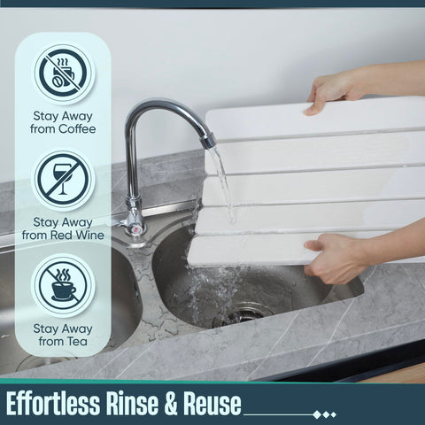 UPTIMAZ Stone Drying Mat with rolling design for easy transport