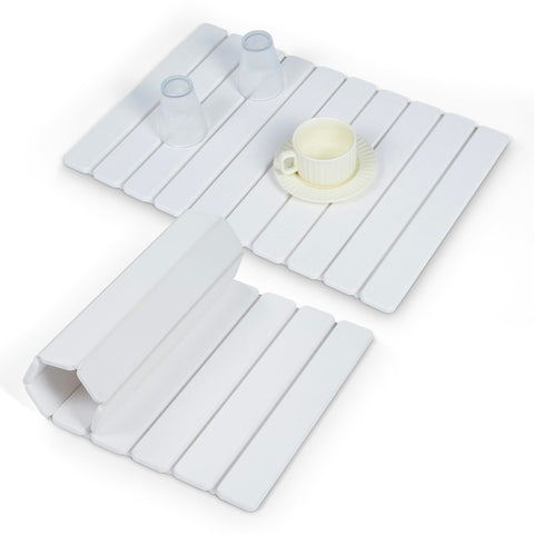 UPTIMAZ Stone Drying Mat on the counter for quick-dry dishes and a tidy kitchen