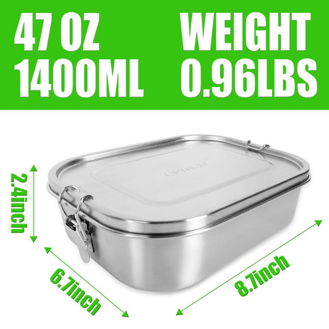 UPTRUST 47oz capacity bento box ready for sandwiches and salads